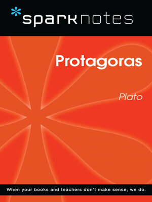 cover image of Protagoras (SparkNotes Philosophy Guide)